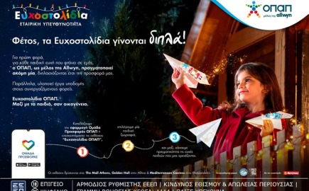 Μία ευχή γίνεται δύο εφέτος τα Χριστούγεννα με τα Ευχοστολίδια